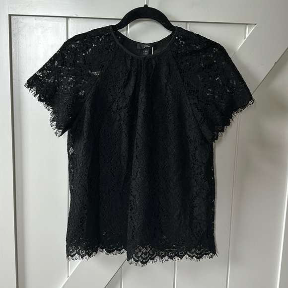 Jcrew lace keyhole top - Picture 2 of 7